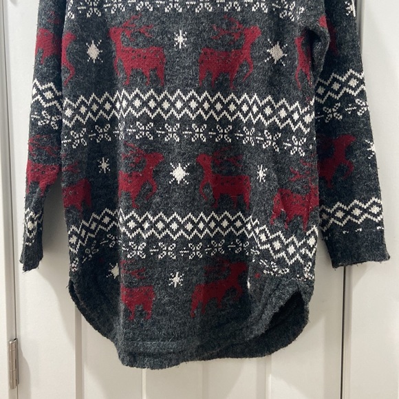 Shineflow Women's Reindeer Snowflake Midi Christmas Pullover Sweater Small EUC - Picture 6 of 13